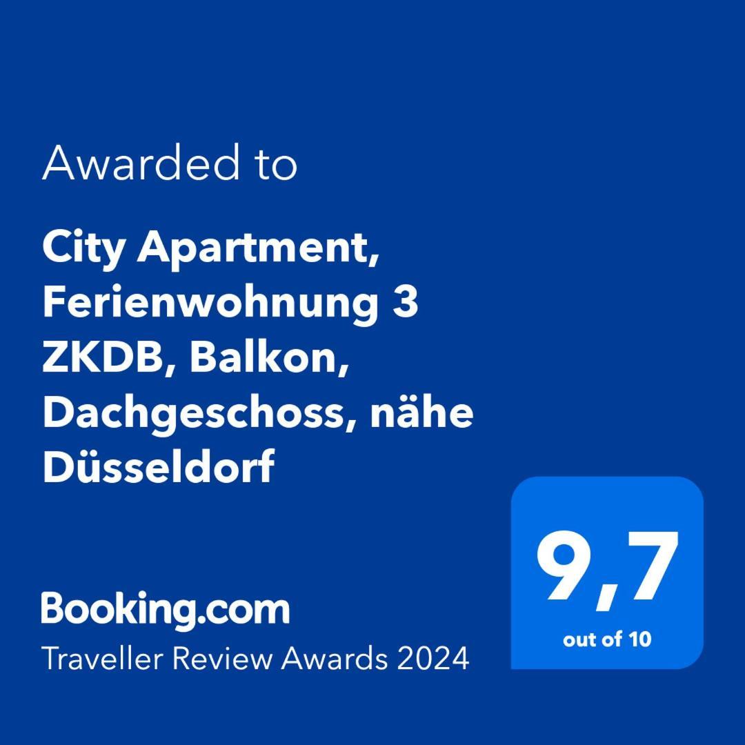 City Apartment, Ferienwohnung 3 Zkdb, Balkon, Dachgeschoss, Naehe Duesseldorf 克雷费尔德 外观 照片